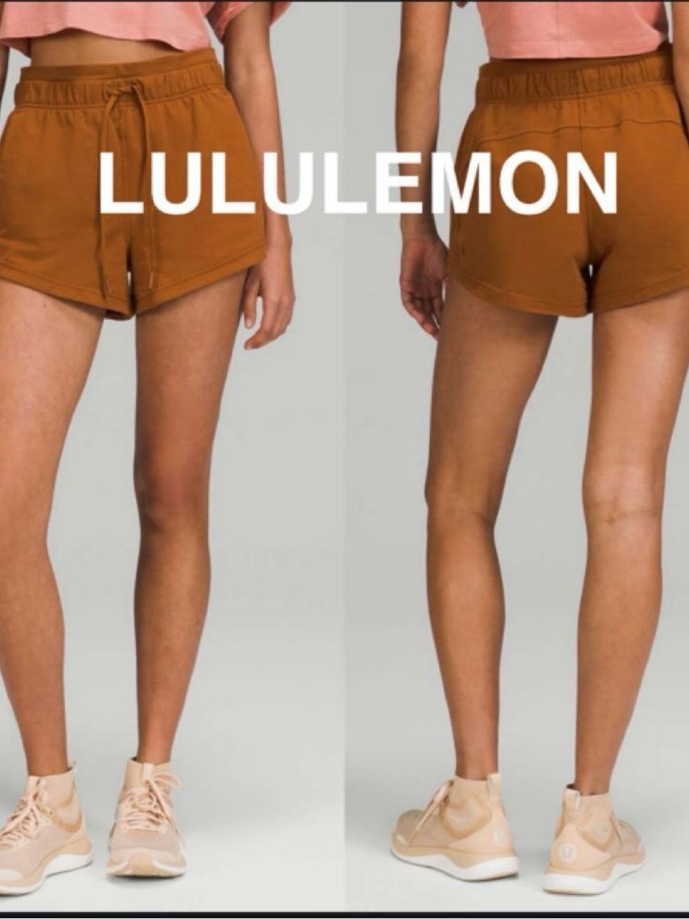 Lululemon Inner Glow High-Rise Short 3" Size 8 color is “Copper Brown"